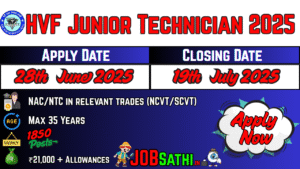 HVF Junior Technician 2025
