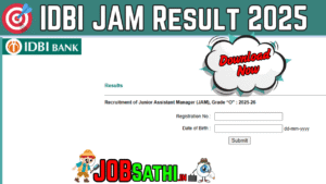 IDBI JAM Result 2025