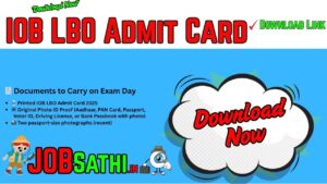 IOB LBO Admit Card 2025