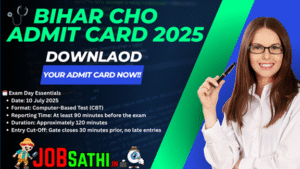 bihar cho admit card download
