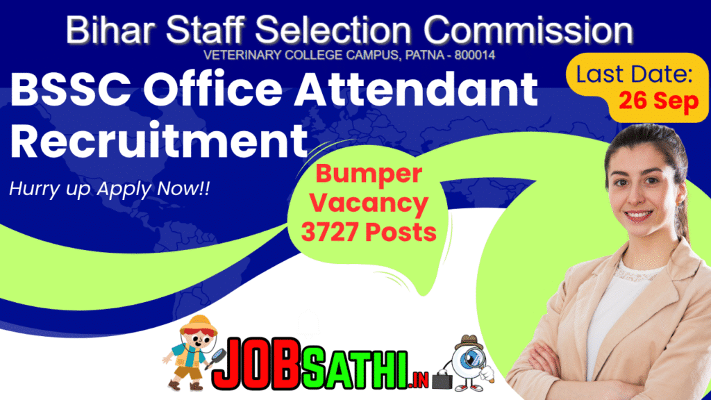 BSSC Office Attendant Recruitment 2025